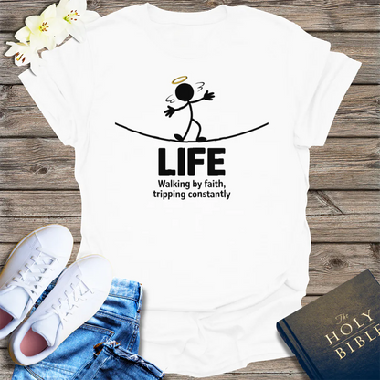 Walking in Faith T-Shirt - White