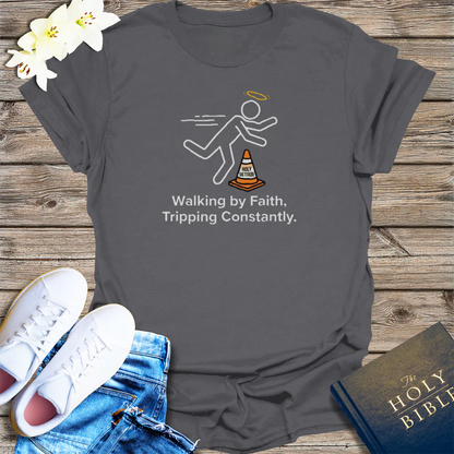 Holy Detour Humor T-Shirt - Charcoal