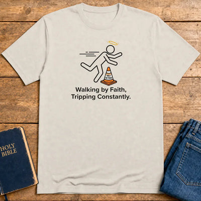 Holy Detour Humor T-Shirt - Ice Grey