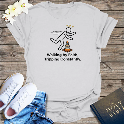 Holy Detour Humor T-Shirt - Ice Grey