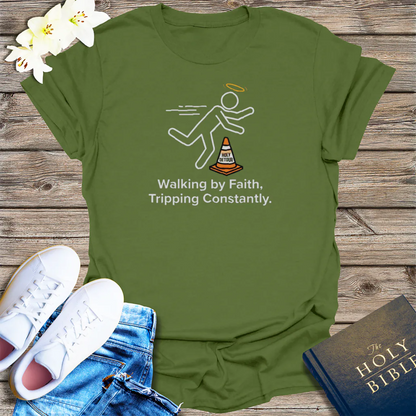 Holy Detour Humor T-Shirt - Military Green