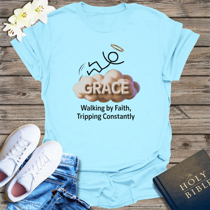 Grace Cloud T-Shirt - Light Blue