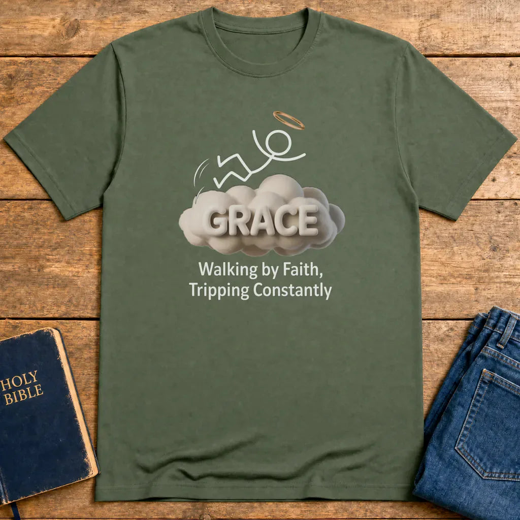Grace Cloud T-Shirt - Military Green