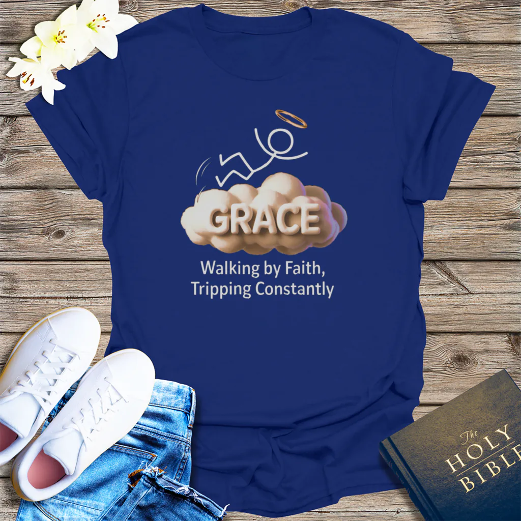 Grace Cloud T-Shirt - Navy