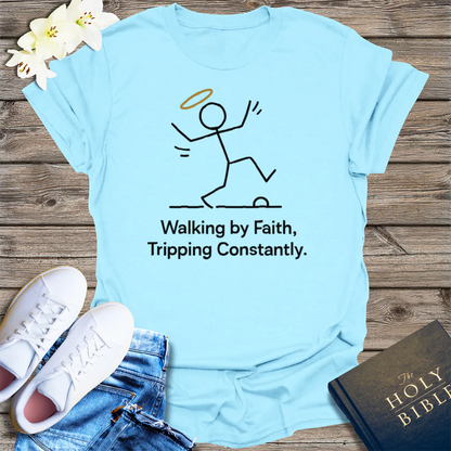 Washed by the Blood T-Shirt - Light Blue