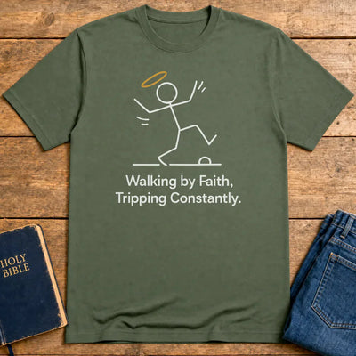 Washed by the Blood T-Shirt - Military Green