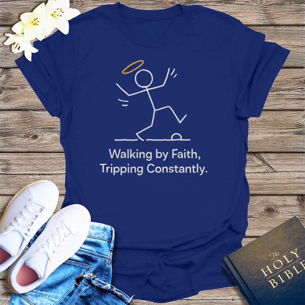 Washed by the Blood T-Shirt - Navy