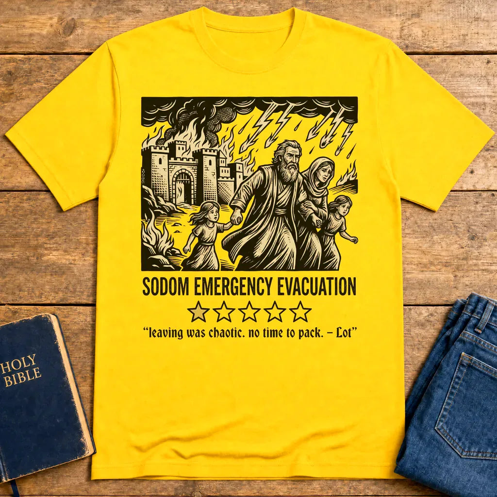 Sodom Emergency Evacuation T-Shirt - Daisy