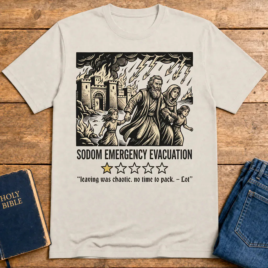 Sodom Emergency Evacuation T-Shirt - Ice Grey