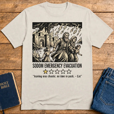 Sodom Emergency Evacuation T-Shirt - Ice Grey