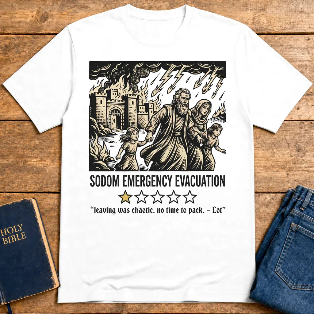 Sodom Emergency Evacuation T-Shirt - White