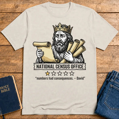 National Census Office T-Shirt - Ice Grey