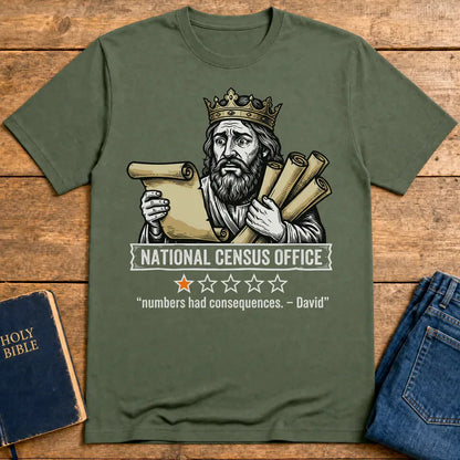 National Census Office T-Shirt - Military Green
