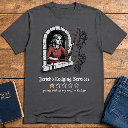 Jericho Lodging Services T-Shirt - Charcoal