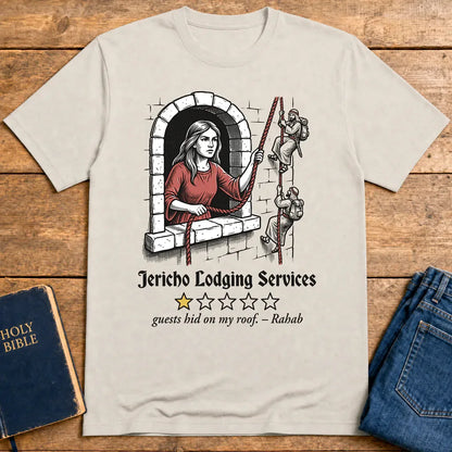 Jericho Lodging Services T-Shirt - Ice Grey