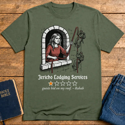 Jericho Lodging Services T-Shirt - Military Green