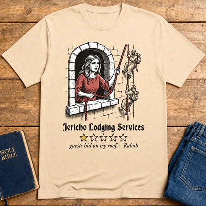 Jericho Lodging Services T-Shirt - Natural