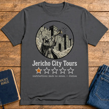 Jericho City Tours T-Shirt - Charcoal