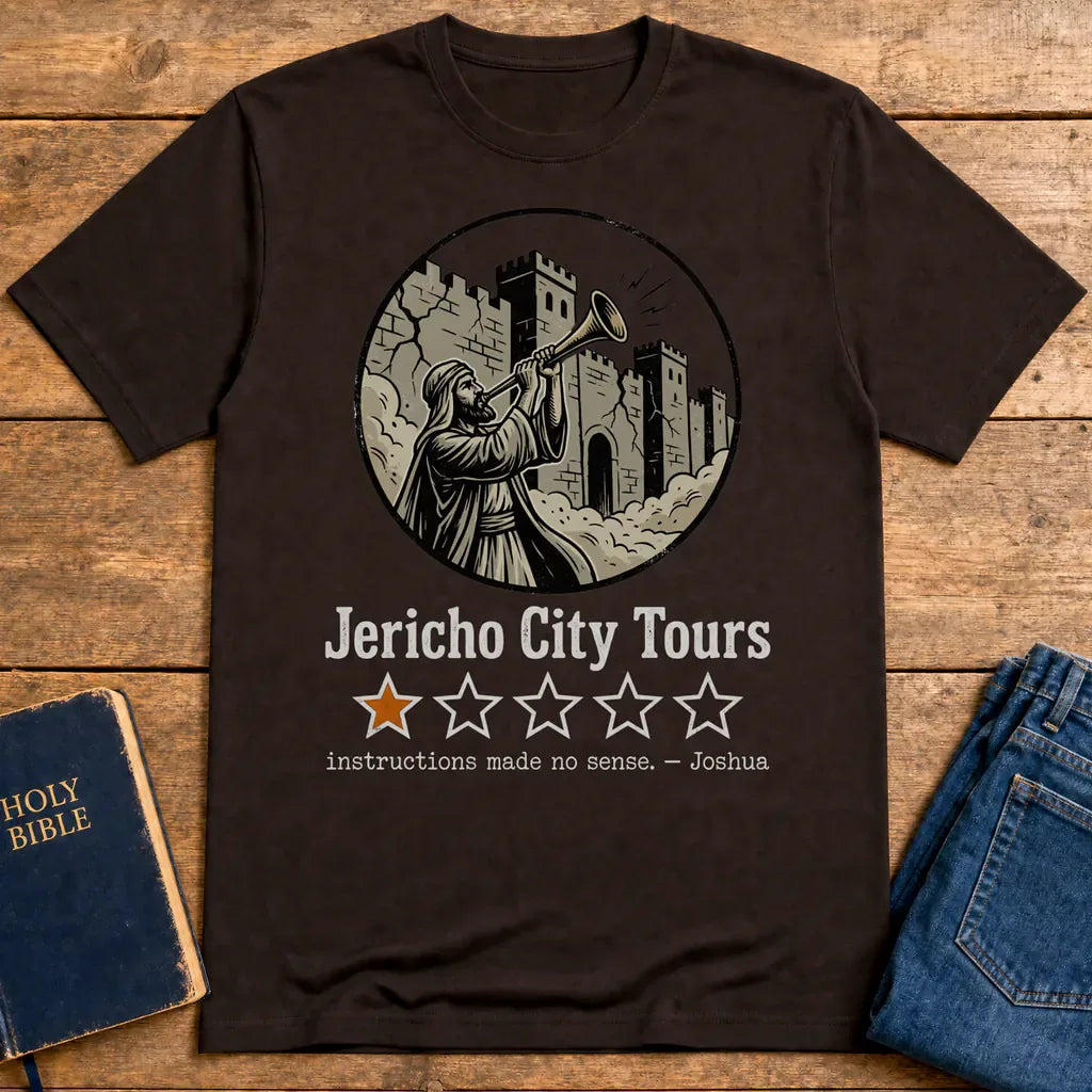 Jericho City Tours T-Shirt - Dark Chocolate