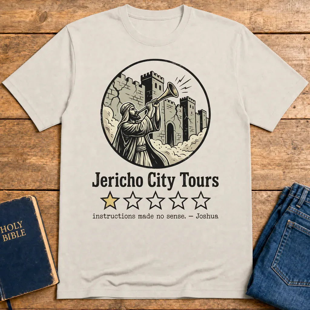 Jericho City Tours T-Shirt - Ice Grey