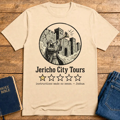 Jericho City Tours T-Shirt - Natural