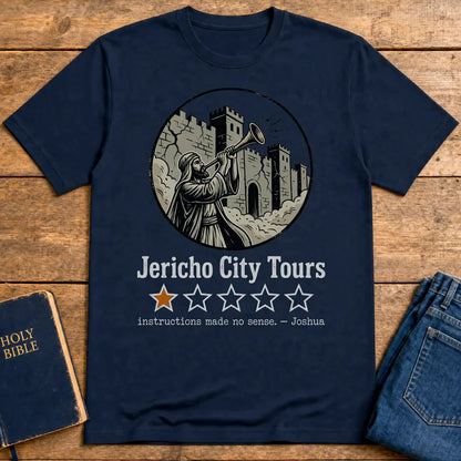 Jericho City Tours T-Shirt - Navy
