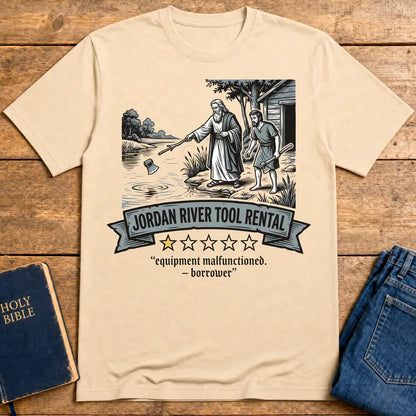Jordan River Tool Rental T-Shirt - Natural