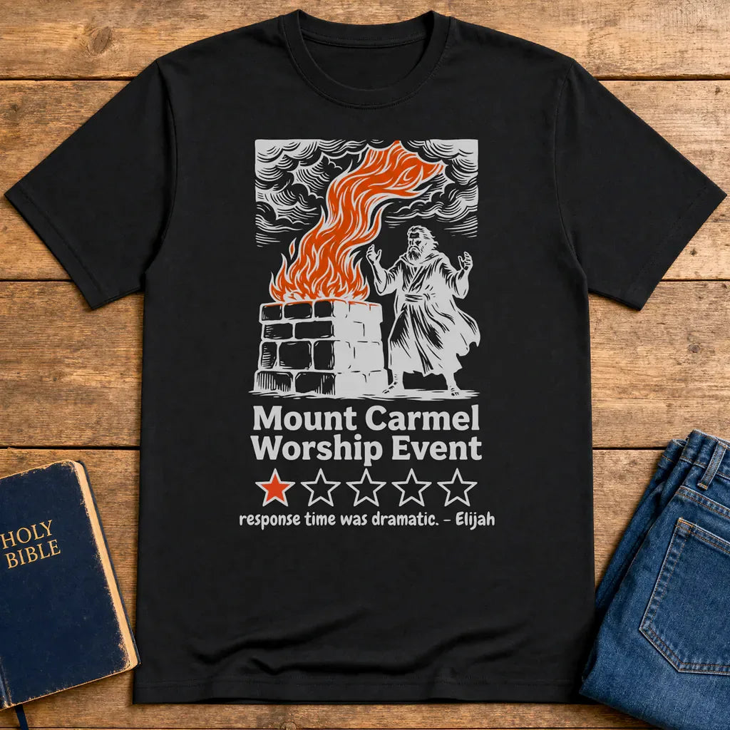 Mount Carmel Worship Event T-Shirt - Black