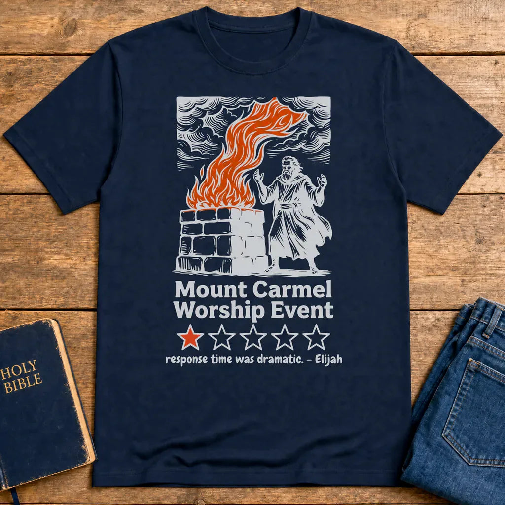 Mount Carmel Worship Event T-Shirt - Navy