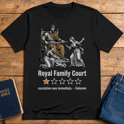 Royal Family Court T-Shirt - Black