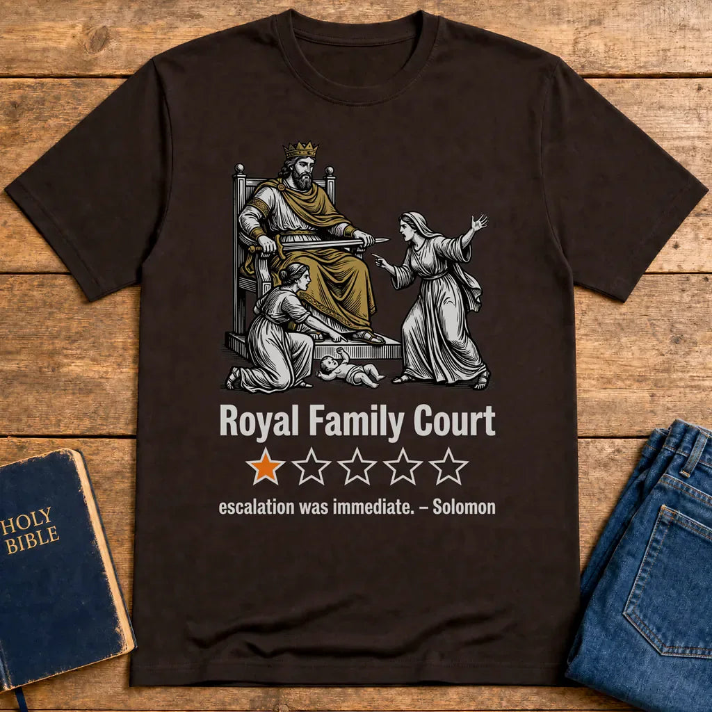 Royal Family Court T-Shirt - Dark Chocolate