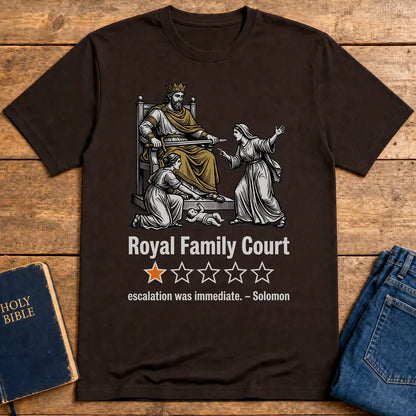 Royal Family Court T-Shirt - Dark Chocolate