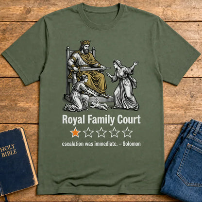 Royal Family Court T-Shirt - Military Green