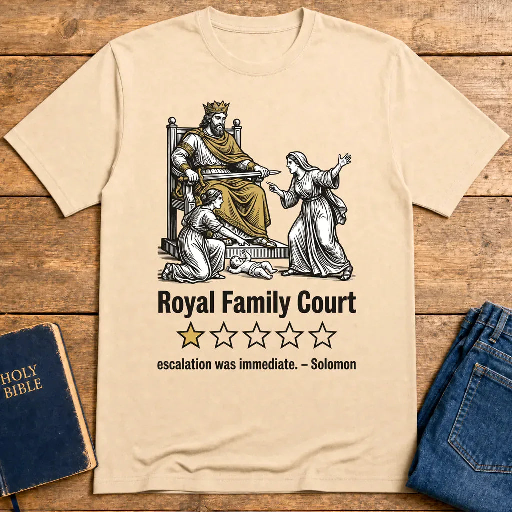 Royal Family Court T-Shirt - Natural