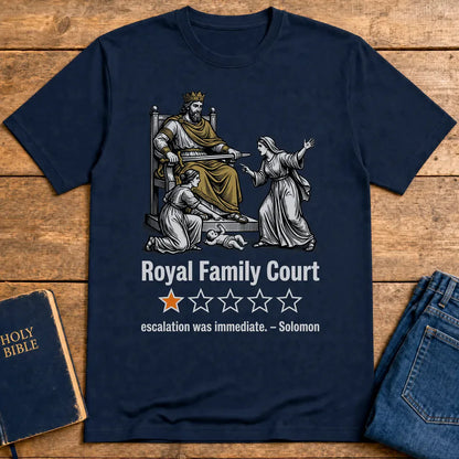 Royal Family Court T-Shirt - Navy