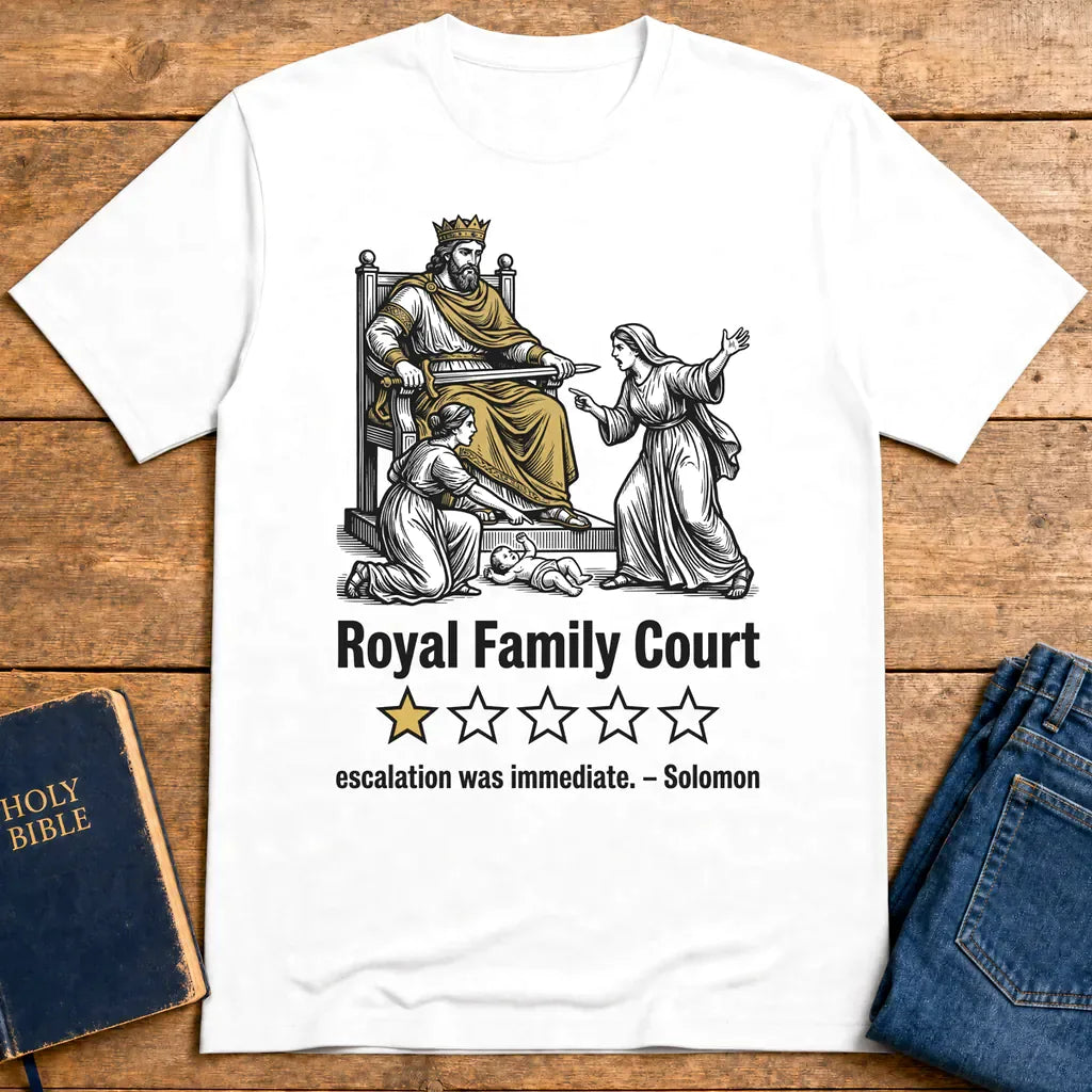 Royal Family Court T-Shirt - White