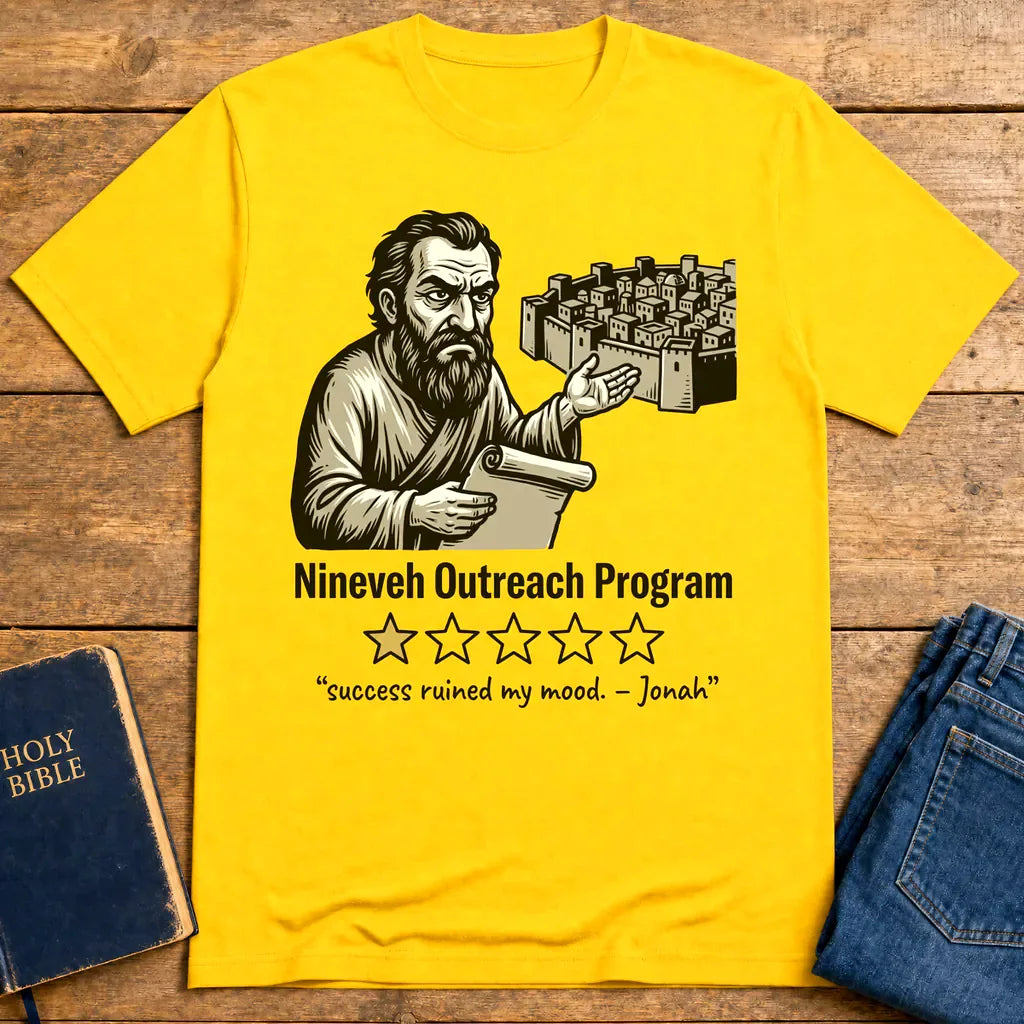 Nineveh Outreach Review T-Shirt - Daisy