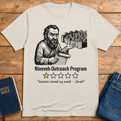 Nineveh Outreach Review T-Shirt - Ice Grey