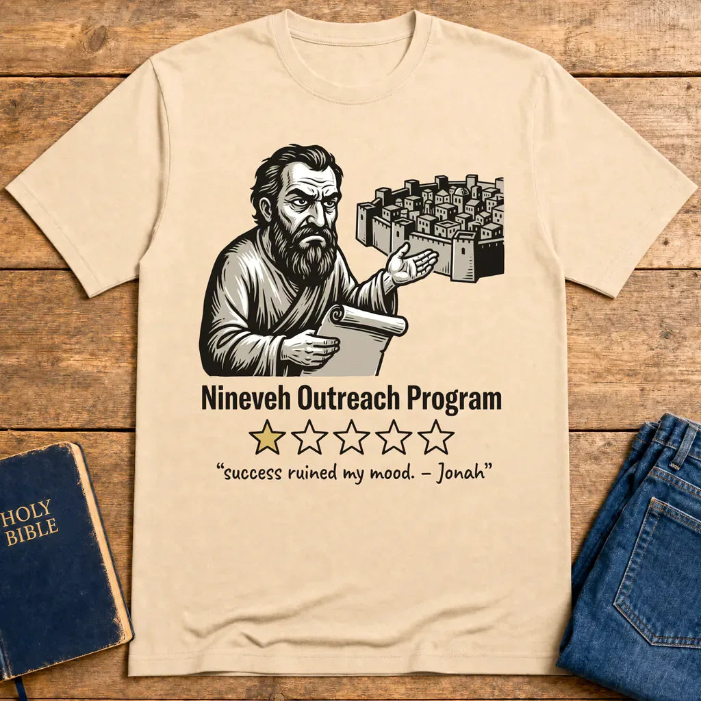 Nineveh Outreach Review T-Shirt - Natural