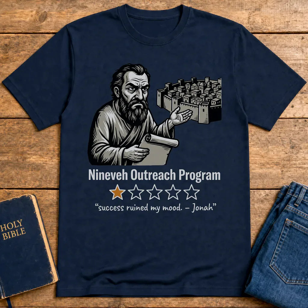 Nineveh Outreach Review T-Shirt - Navy