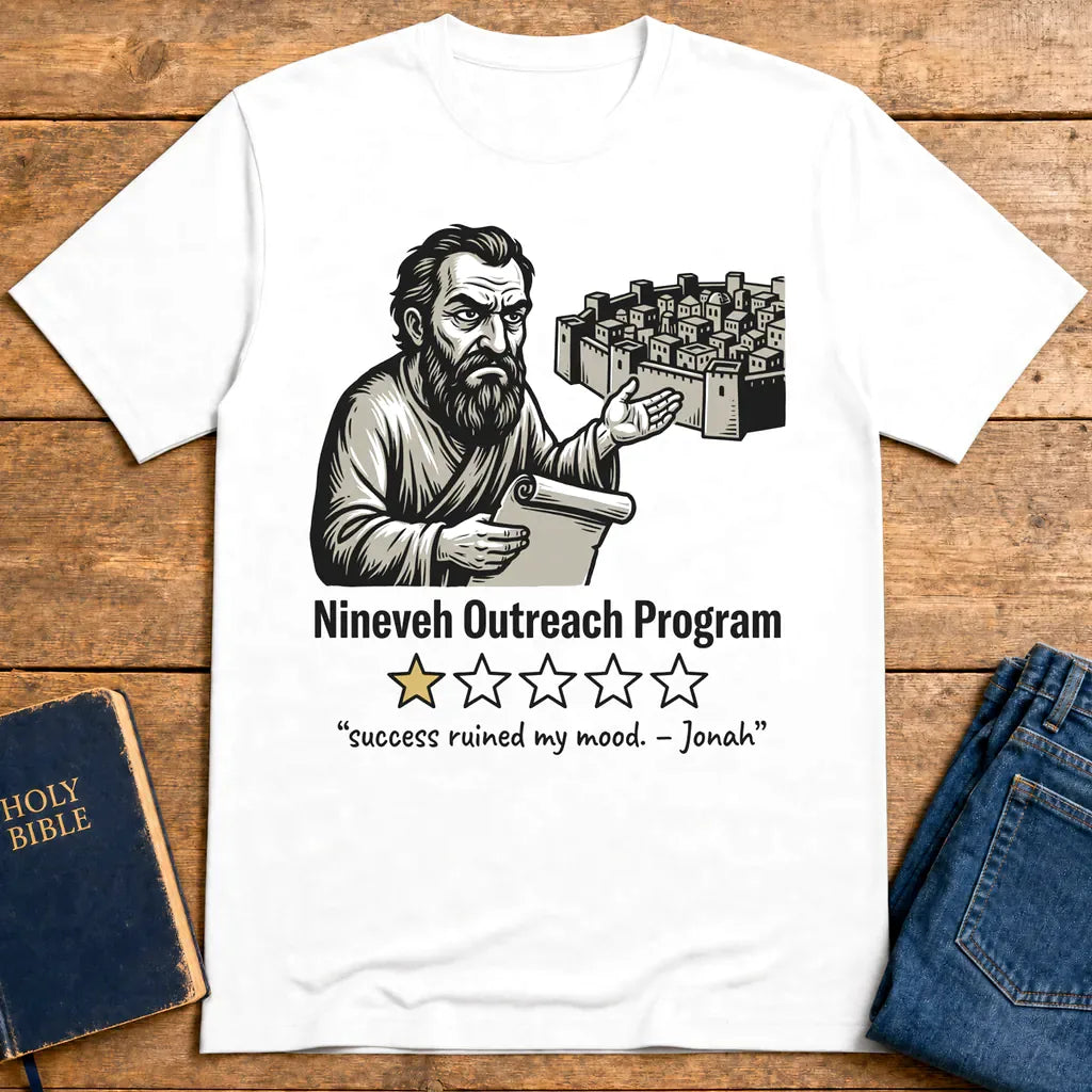 Nineveh Outreach Review T-Shirt - White