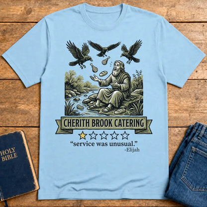 Cherith Brook Catering T-Shirt - Light Blue