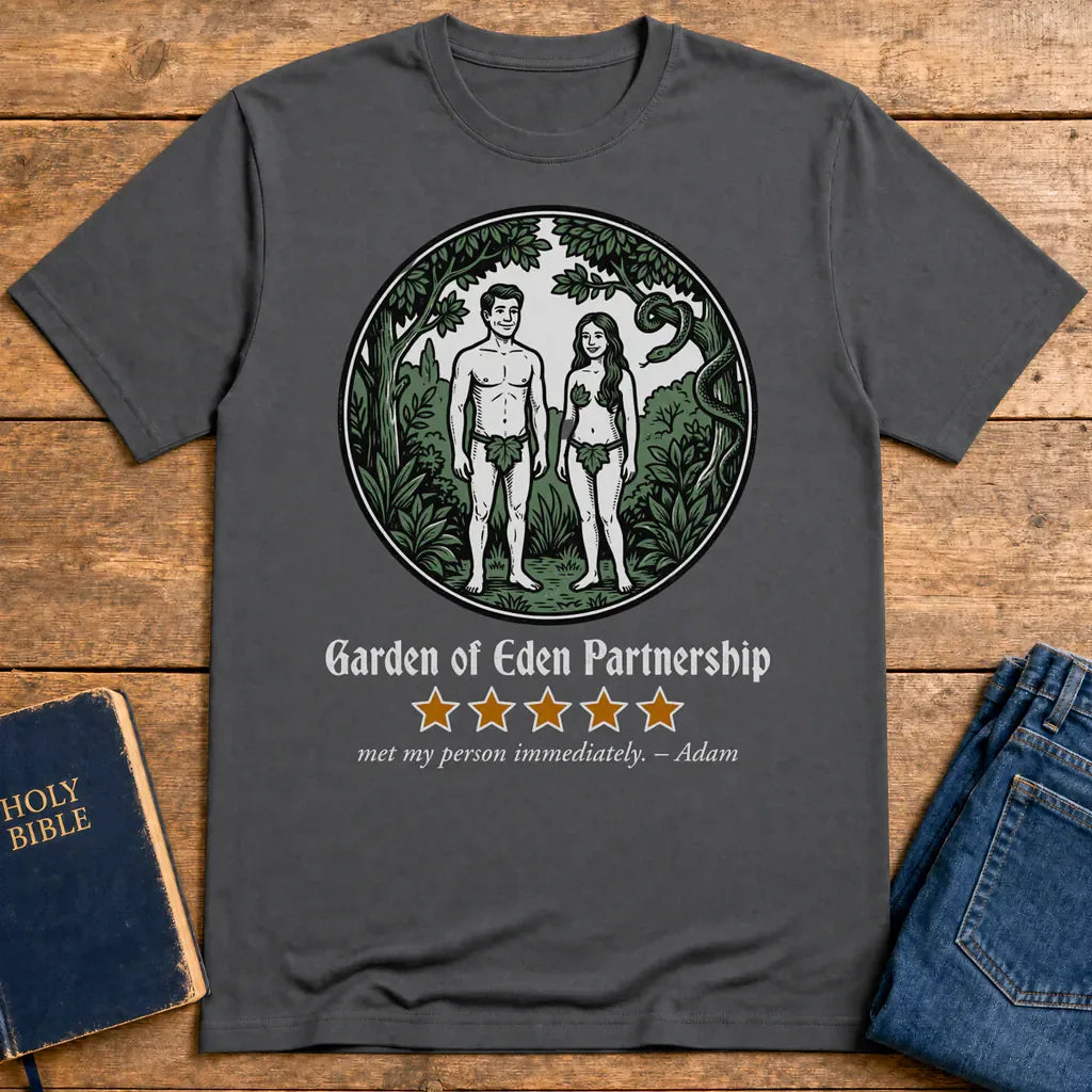 Garden of Eden Partnership T-Shirt - Charcoal