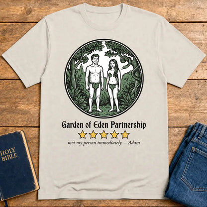 Garden of Eden Partnership T-Shirt - Ice Grey