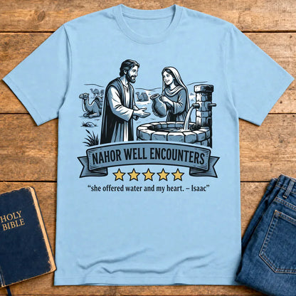 Nahor Well Encounters T-Shirt - Light Blue