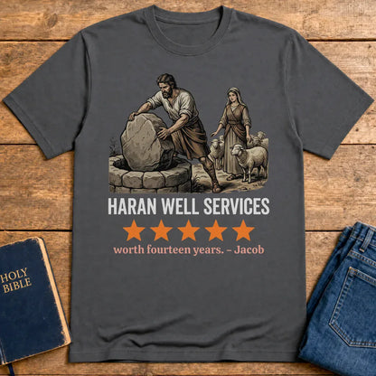 Haran Well Services T-Shirt - Charcoal