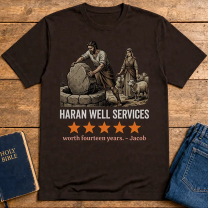 Haran Well Services T-Shirt - Dark Chocolate
