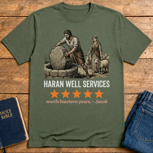Haran Well Services T-Shirt - Military Green