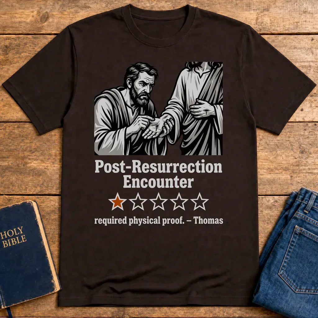 Post-Resurrection Encounter T-Shirt - Dark Chocolate