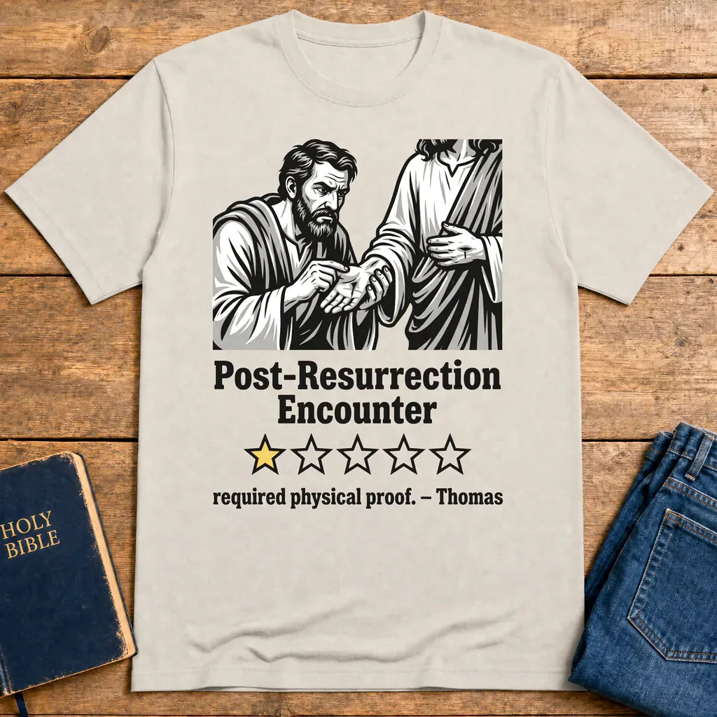 Post-Resurrection Encounter T-Shirt - Ice Grey
